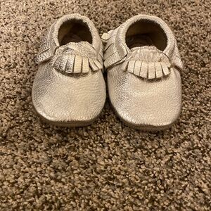 BirdRock Baby Silver Moccasins